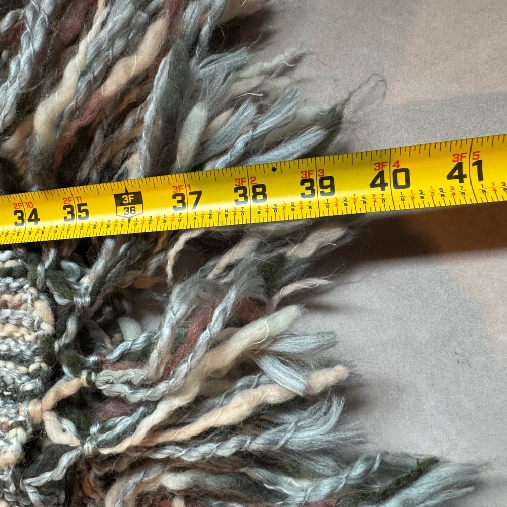Chico's Nolan Wool‎ Blend Sweater Vest Fringe Western Boho Coastal Cowgirl Large - Picture 14 of 14